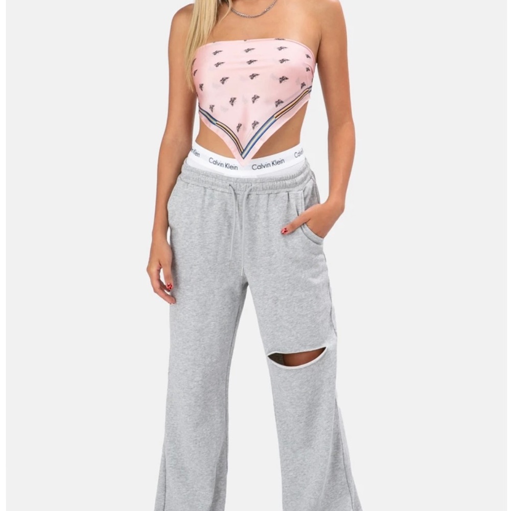 Adika gray flare sweatpants